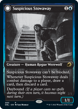 Suspicious Stowaway // Seafaring Werewolf [Innistrad: Double Feature] | Gamers Paradise