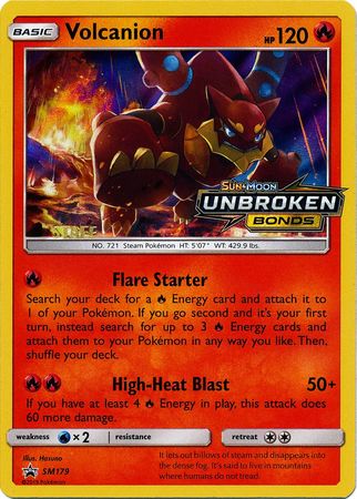 Volcanion (SM179) (Staff Prerelease Promo) [Sun & Moon: Black Star Promos] | Gamers Paradise