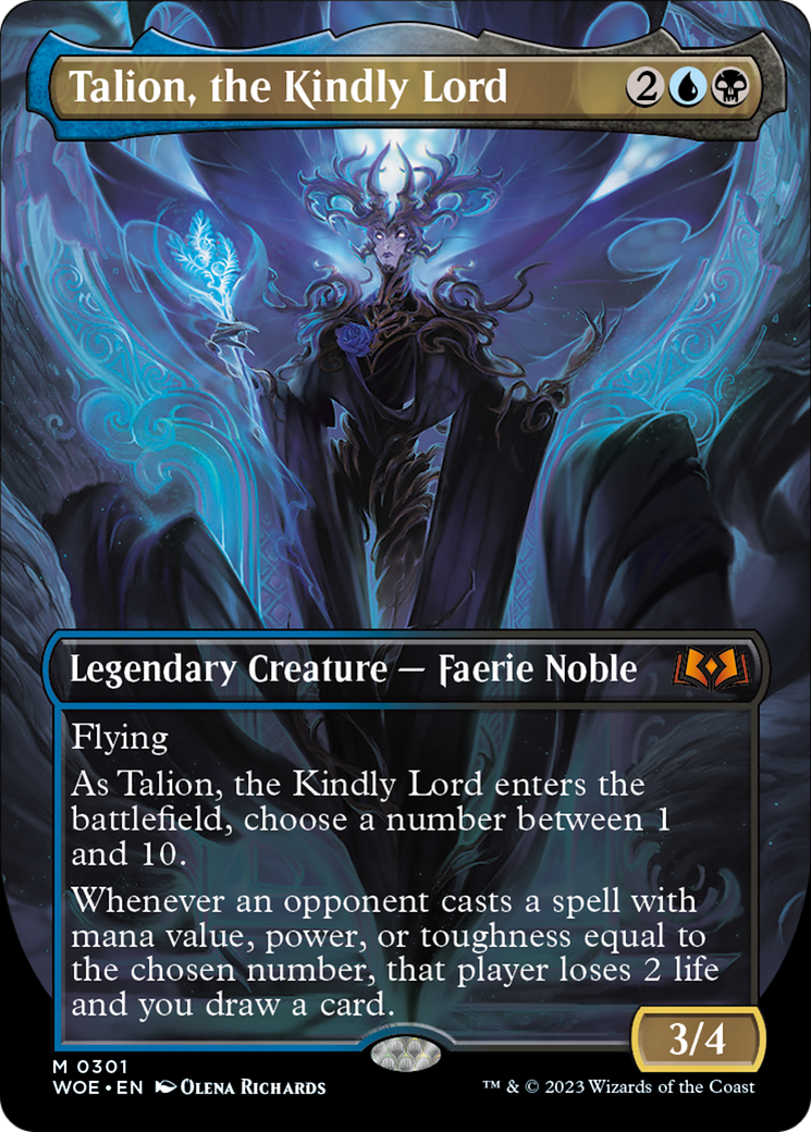 Talion, the Kindly Lord (Borderless Alternate Art) [Wilds of Eldraine] | Gamers Paradise
