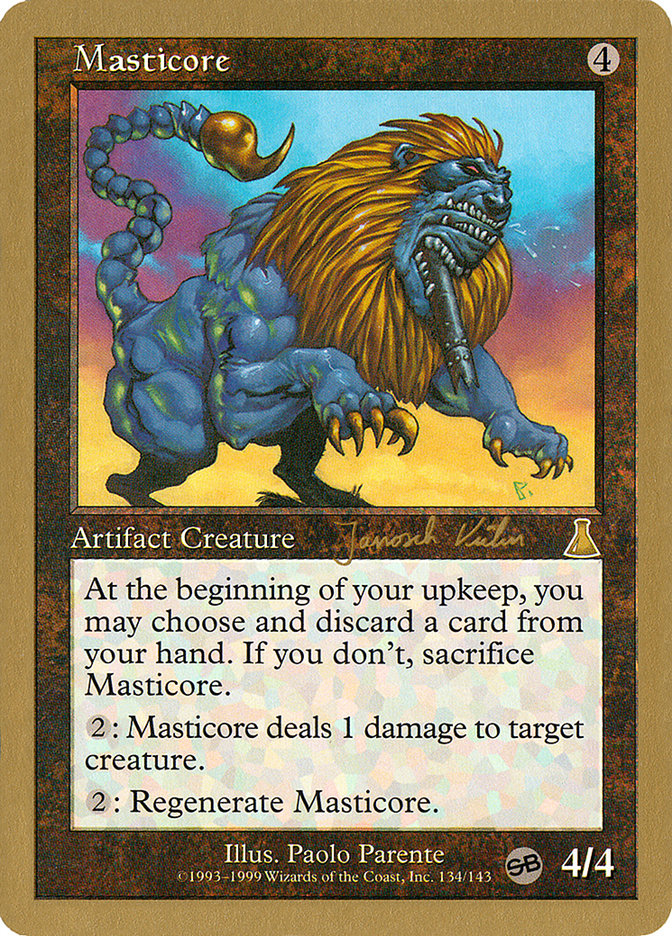 Masticore (Janosch Kuhn) (SB) [World Championship Decks 2000] | Gamers Paradise