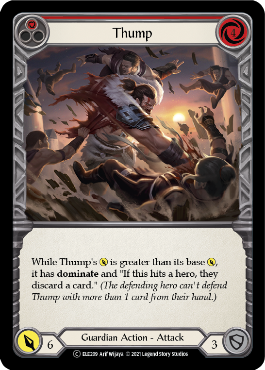 Thump (Red) [U-ELE209] Unlimited Rainbow Foil | Gamers Paradise