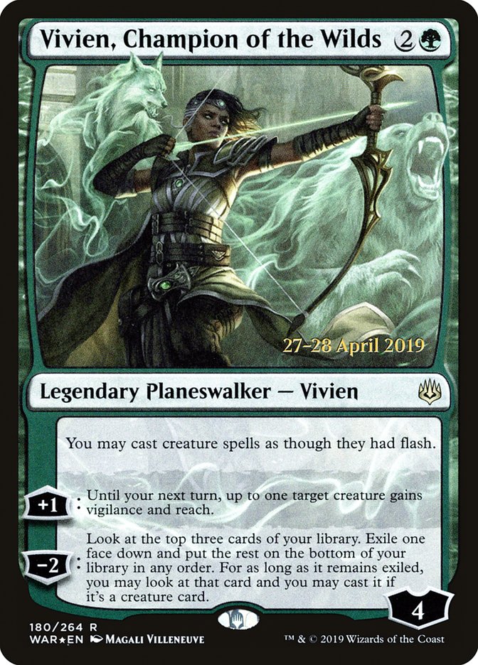 Vivien, Champion of the Wilds [War of the Spark Prerelease Promos] | Gamers Paradise