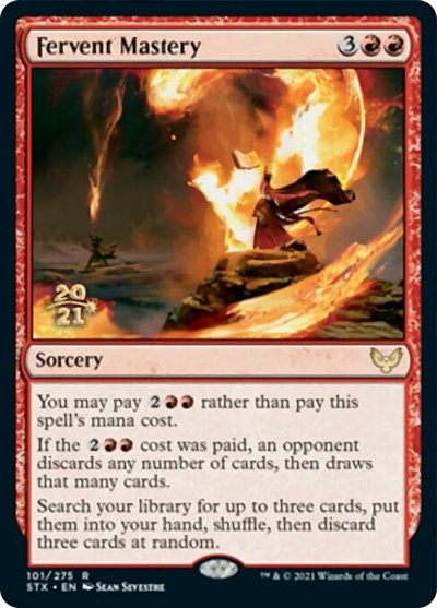 Fervent Mastery [Strixhaven: School of Mages Prerelease Promos] | Gamers Paradise