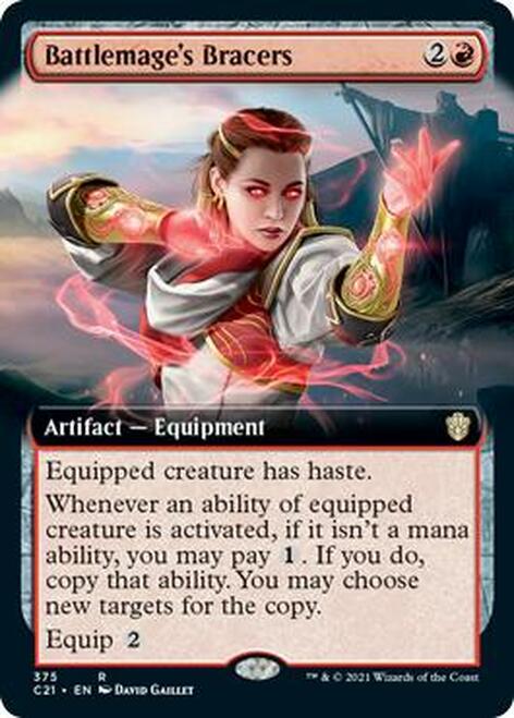 Battlemage's Bracers (Extended Art) [Commander 2021] | Gamers Paradise