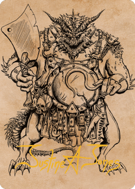 Thrakkus the Butcher Art Card (Gold-Stamped Signature) [Commander Legends: Battle for Baldur's Gate Art Series] | Gamers Paradise