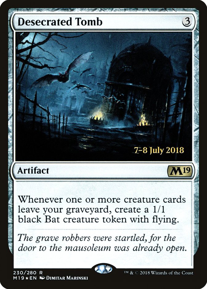 Desecrated Tomb [Core Set 2019 Prerelease Promos] | Gamers Paradise