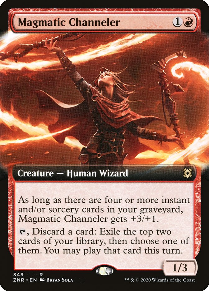 Magmatic Channeler (Extended Art) [Zendikar Rising] | Gamers Paradise