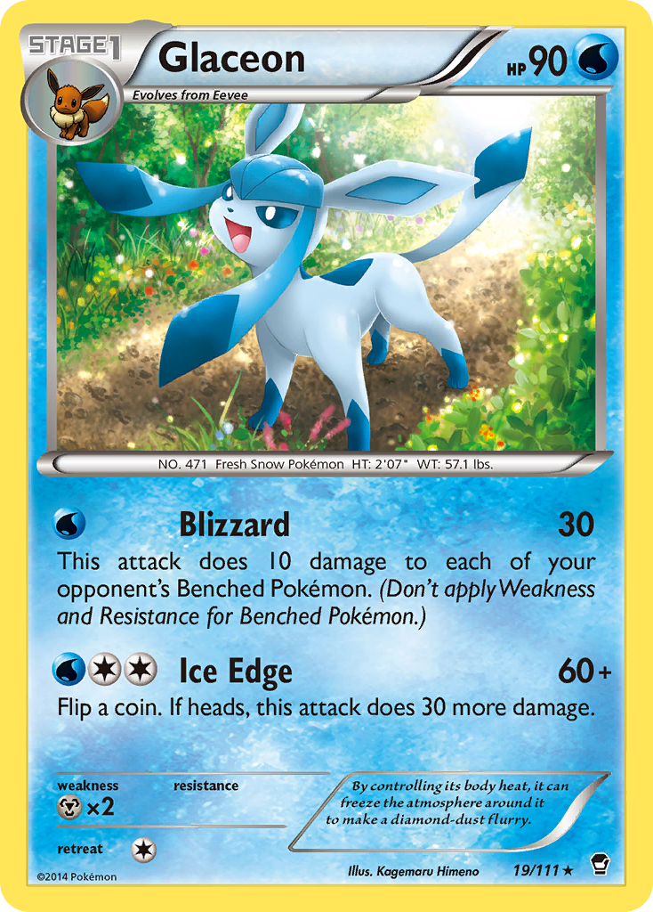 Glaceon (19/111) [XY: Furious Fists] | Gamers Paradise