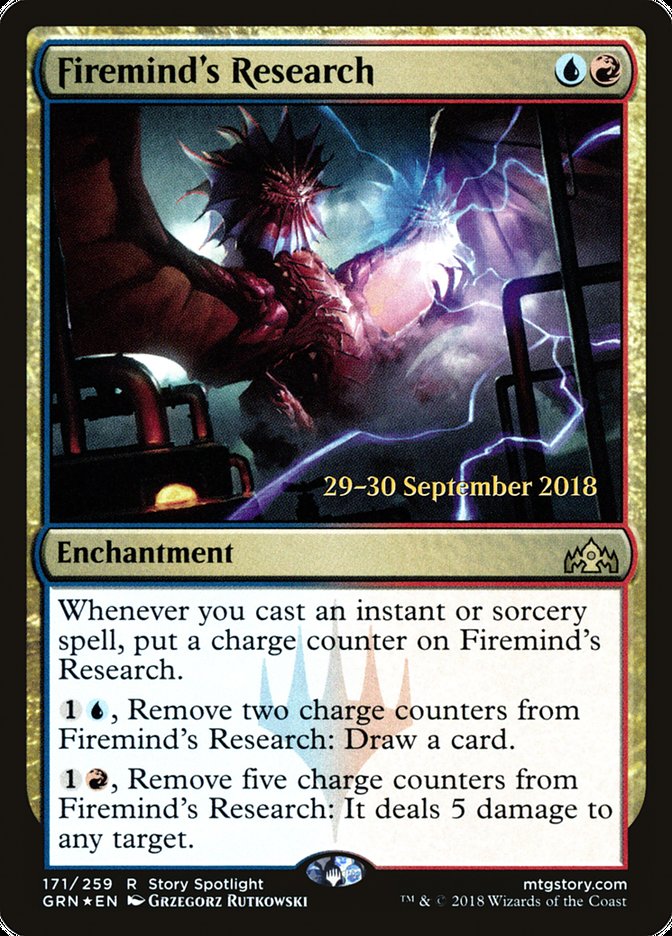 Firemind's Research [Guilds of Ravnica Prerelease Promos] | Gamers Paradise