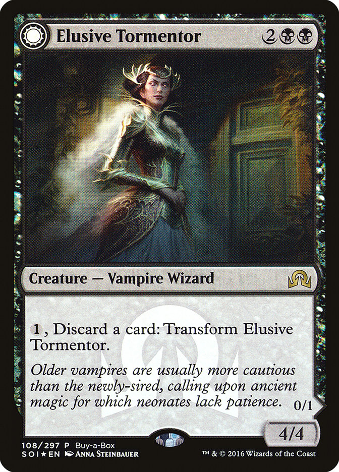 Elusive Tormentor // Insidious Mist (Buy-A-Box) [Shadows over Innistrad Promos] | Gamers Paradise