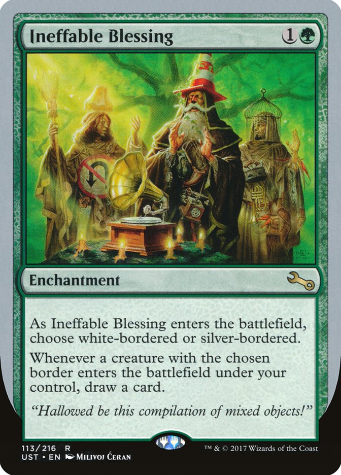 Ineffable Blessing ("choose white-bordered or silver-bordered") [Unstable] | Gamers Paradise