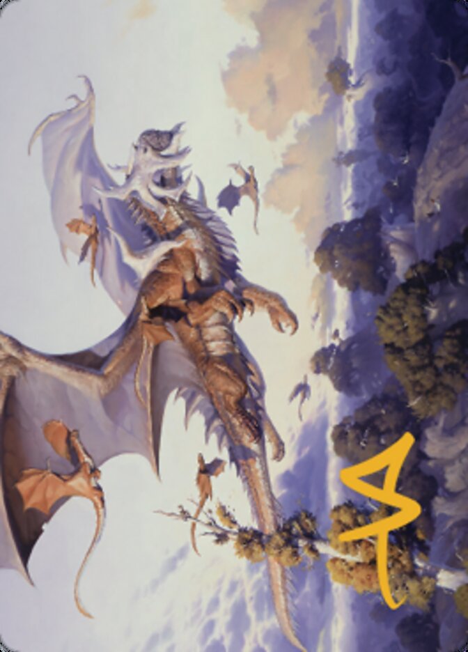 Rith, Liberated Primeval Art Card (Gold-Stamped Signature) [Dominaria United Art Series] | Gamers Paradise
