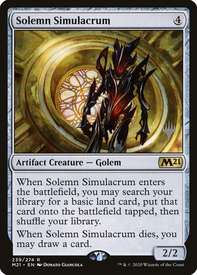 Solemn Simulacrum (Promo Pack) [Core Set 2021 Promos] | Gamers Paradise