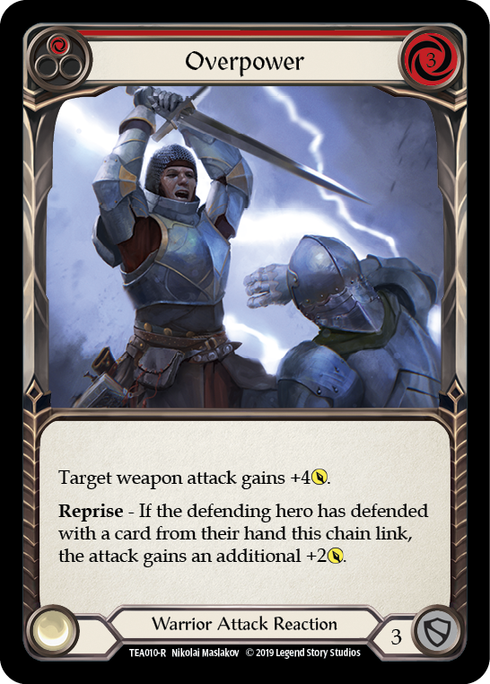Overpower (Red) [TEA010-R] 1st Edition Normal | Gamers Paradise