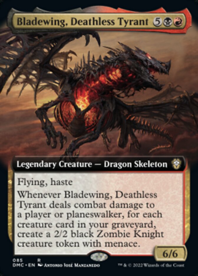 Bladewing, Deathless Tyrant (Extended Art) [Dominaria United Commander] | Gamers Paradise