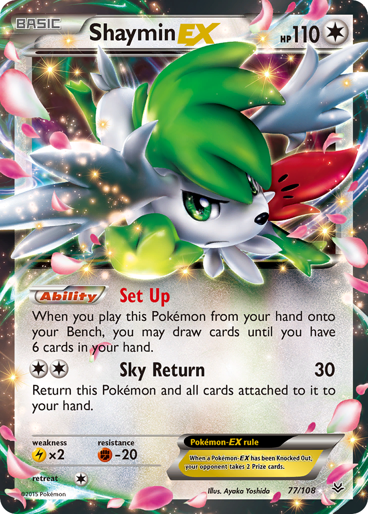 Shaymin EX (77/108) [XY: Roaring Skies] | Gamers Paradise