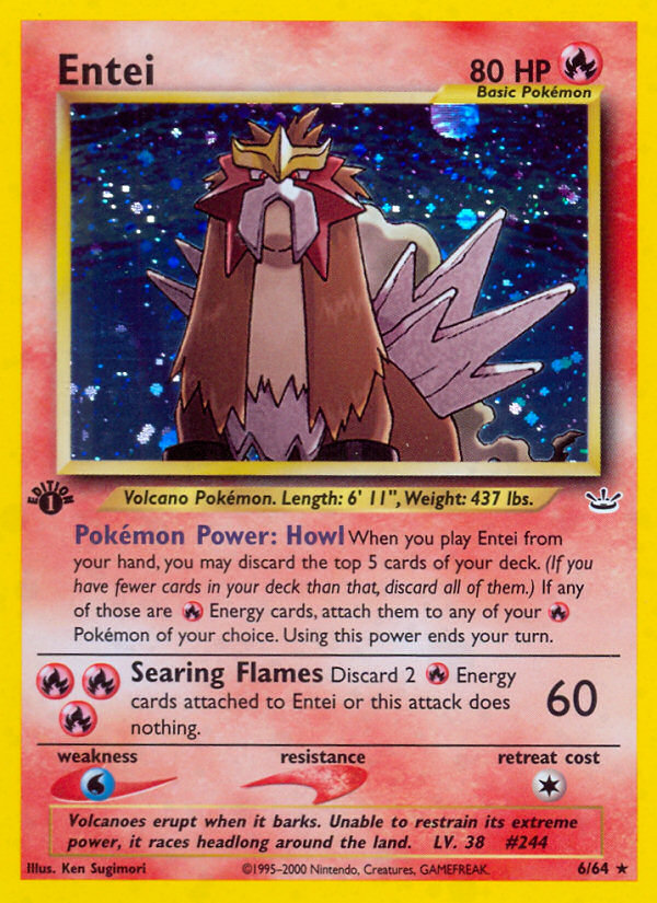 Entei (6/64) [Neo Revelation 1st Edition] | Gamers Paradise