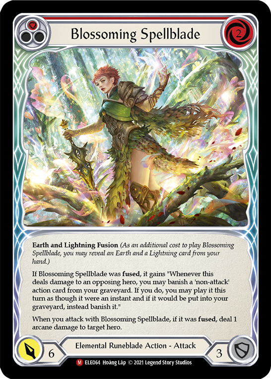 Blossoming Spellblade [ELE064] (Tales of Aria)  1st Edition Rainbow Foil | Gamers Paradise