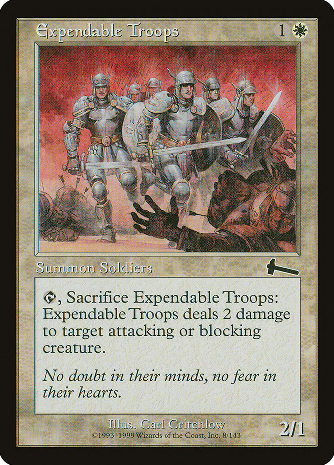 Expendable Troops [Urza's Legacy] | Gamers Paradise