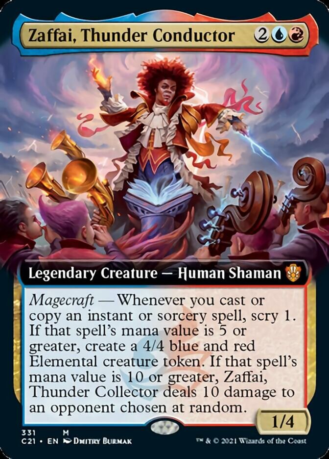 Zaffai, Thunder Conductor (Extended Art) [Commander 2021] | Gamers Paradise
