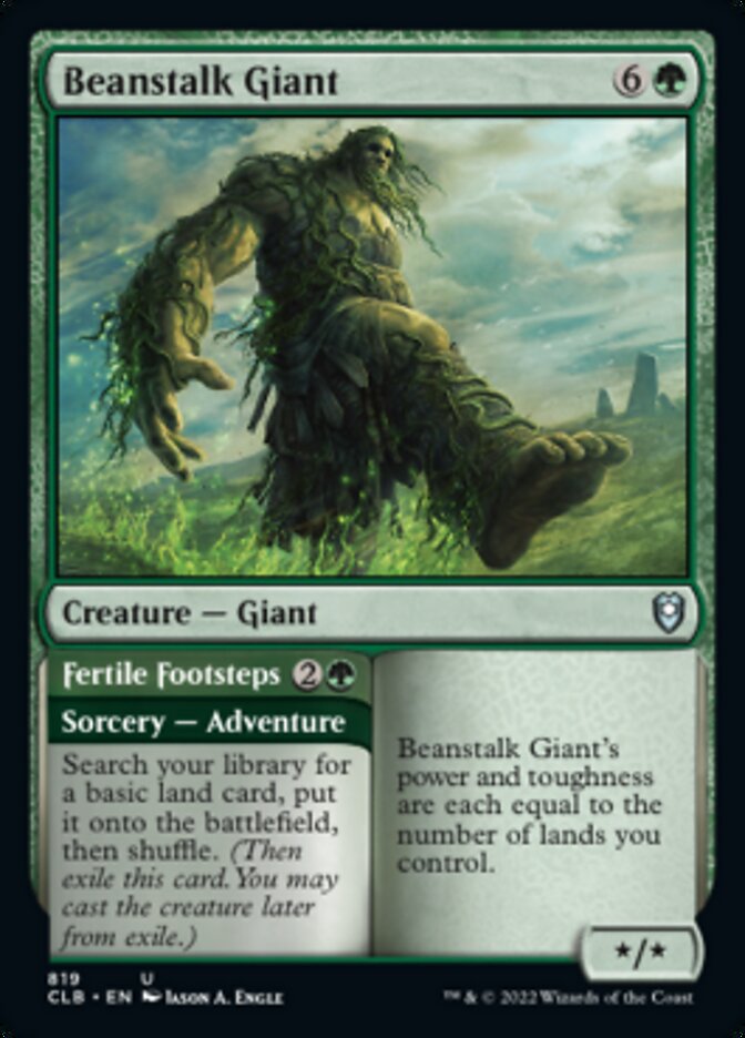 Beanstalk Giant // Fertile Footsteps [Commander Legends: Battle for Baldur's Gate] | Gamers Paradise