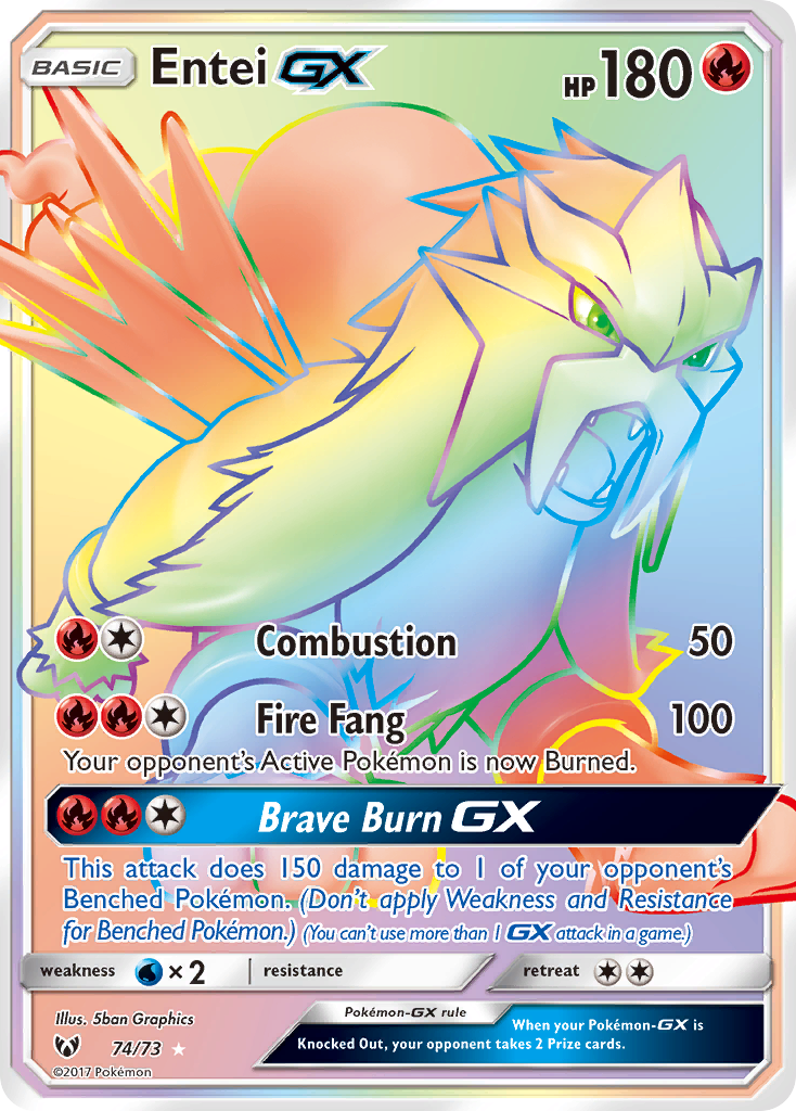 Entei GX (74/73) [Sun & Moon: Shining Legends] | Gamers Paradise