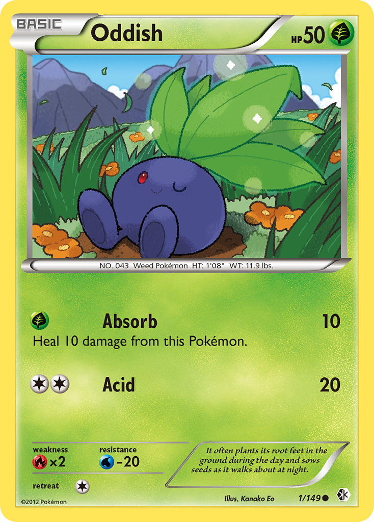 Oddish (1/149) [Black & White: Boundaries Crossed] | Gamers Paradise