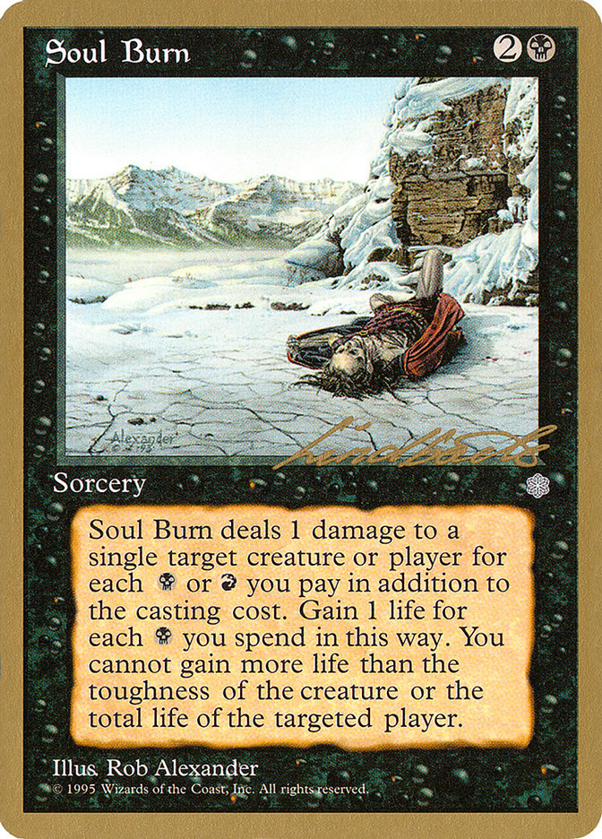 Soul Burn (Leon Lindback) [Pro Tour Collector Set] | Gamers Paradise