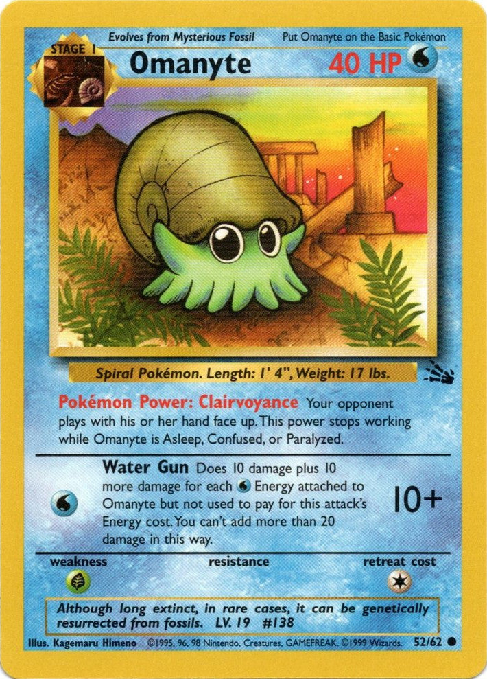 Omanyte (52/62) [Fossil Unlimited] | Gamers Paradise