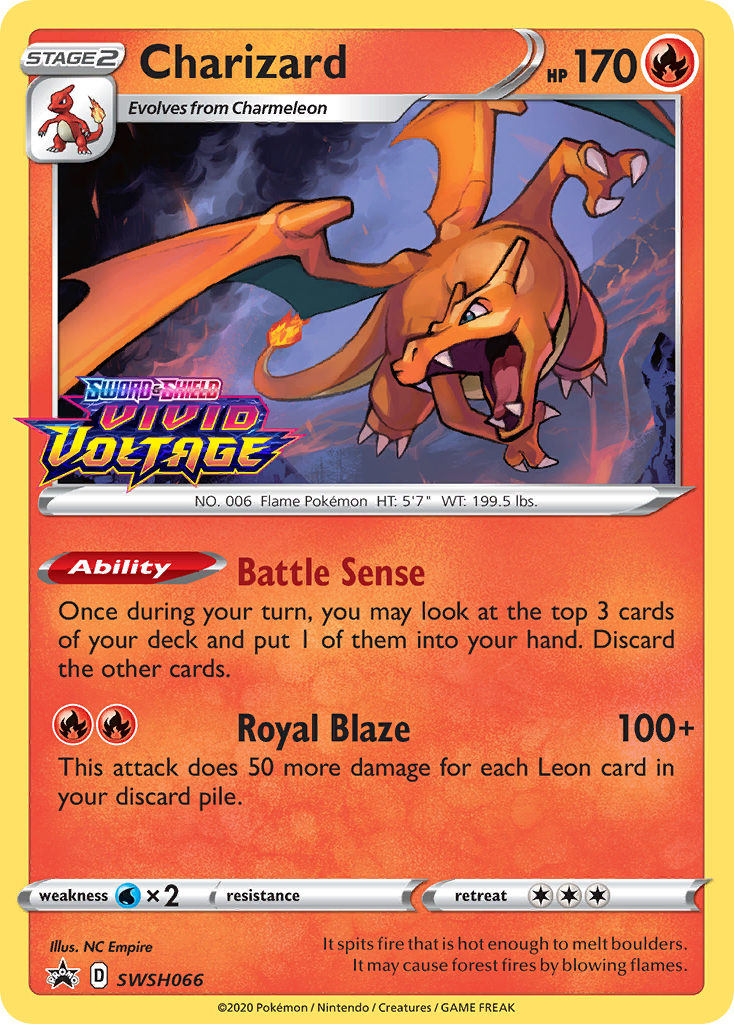 Charizard (SWSH066) (Prerelease Promo) [Sword & Shield: Black Star Promos] | Gamers Paradise