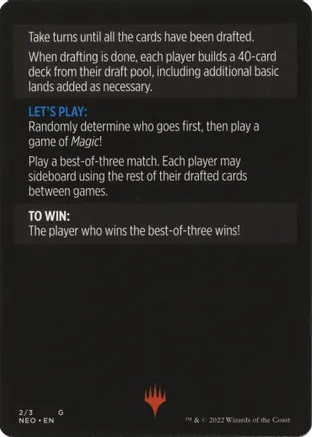 Winchester Draft (Magic Minigame) [Kamigawa: Neon Dynasty Minigame] | Gamers Paradise