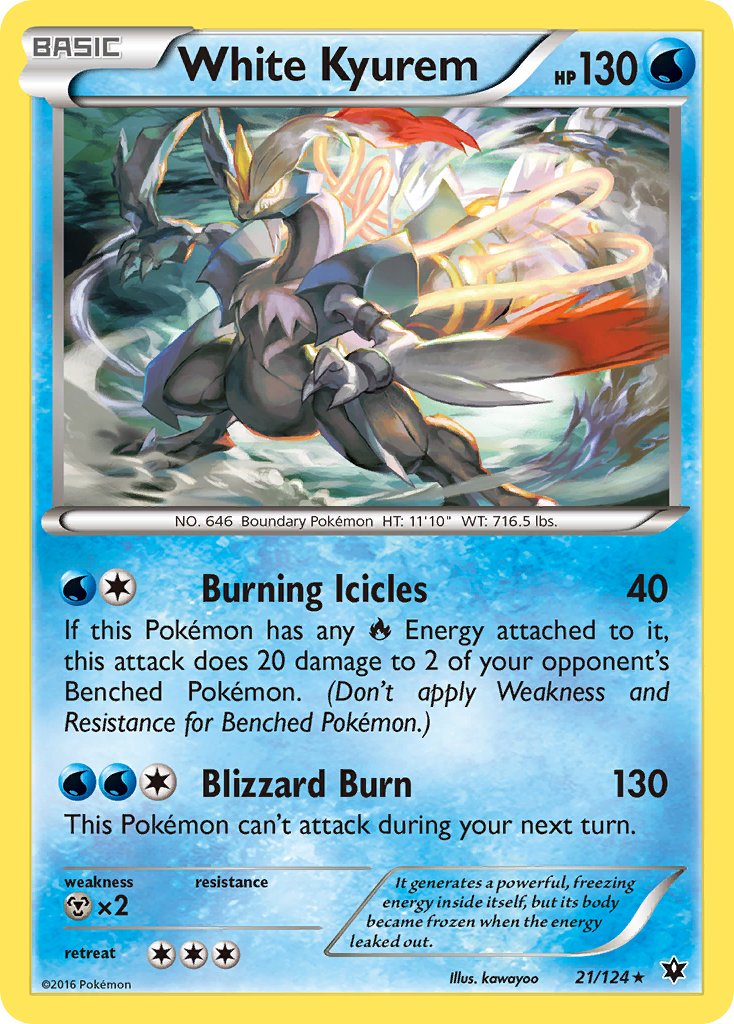 White Kyurem (21/124) (Theme Deck Exclusive) [XY: Fates Collide] | Gamers Paradise