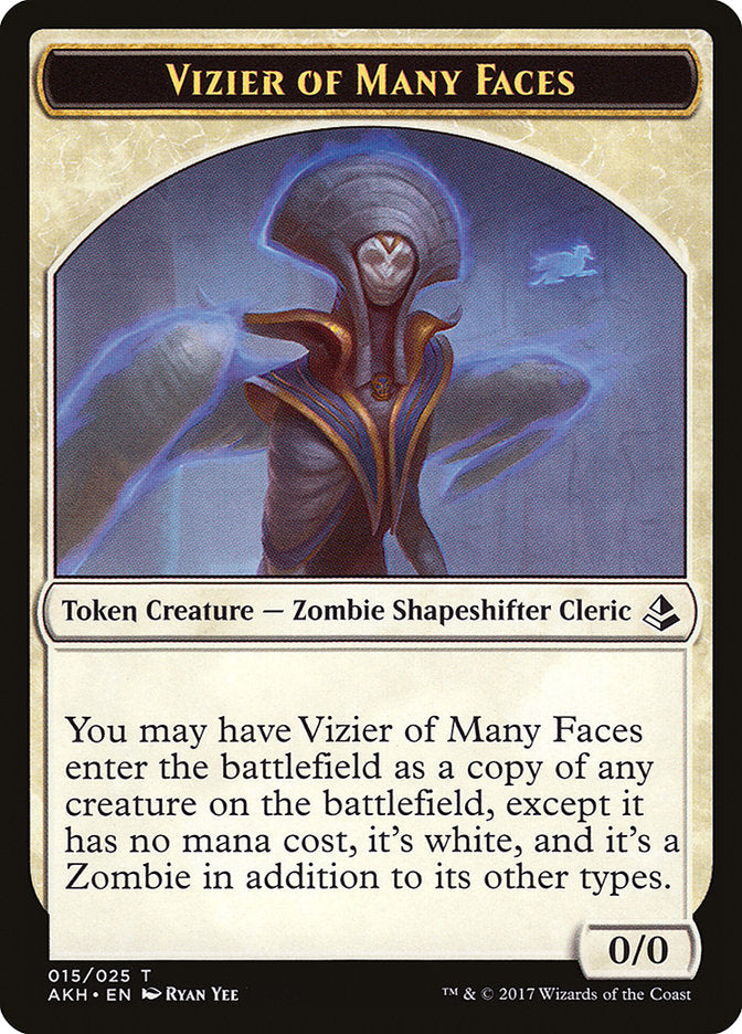 Vizier of Many Faces Token [Amonkhet Tokens] | Gamers Paradise