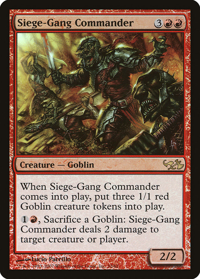 Siege-Gang Commander [Duel Decks: Elves vs. Goblins] | Gamers Paradise