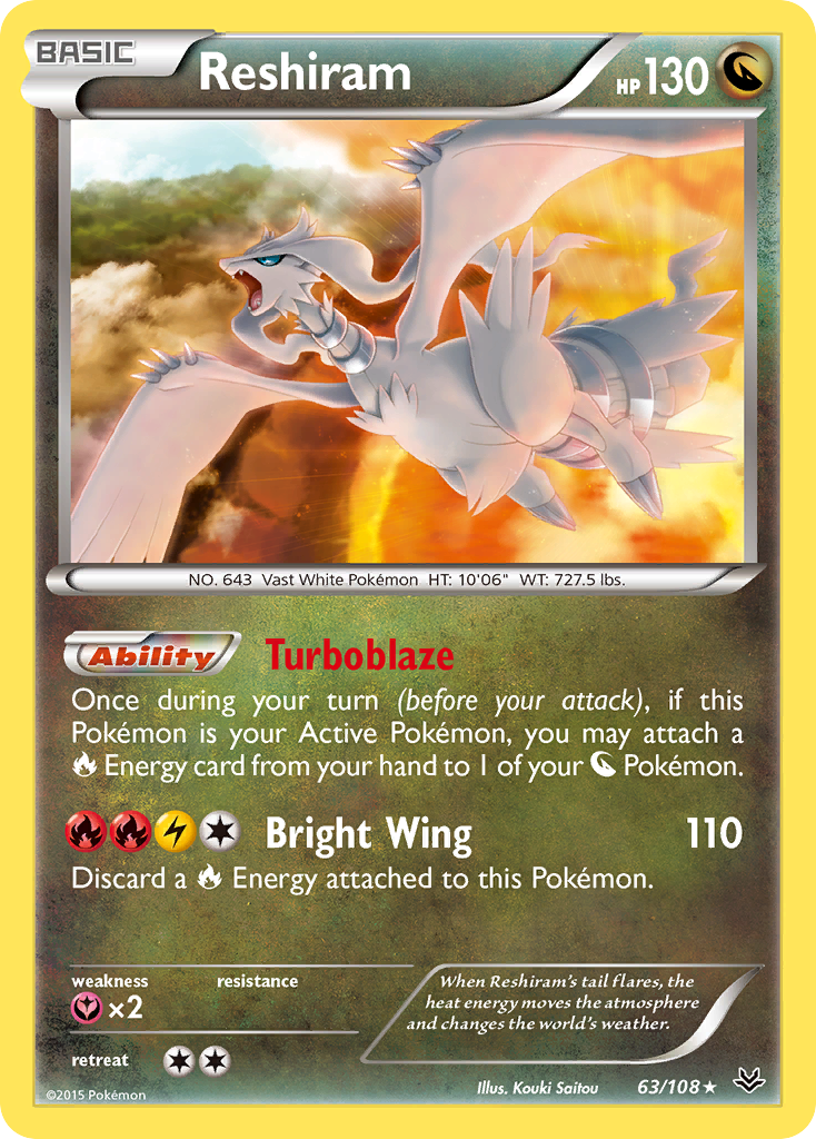 Reshiram (63/108) [XY: Roaring Skies] | Gamers Paradise