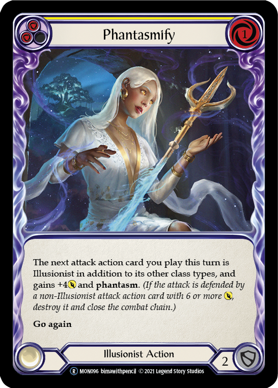Phantasmify (Yellow) [U-MON096-RF] Unlimited Rainbow Foil | Gamers Paradise