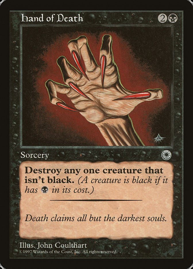Hand of Death (With Creature Color Explanation) [Portal] | Gamers Paradise