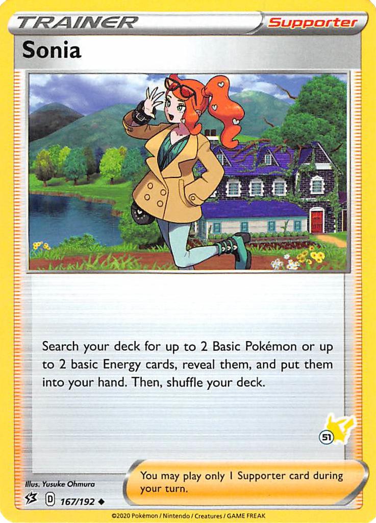 Sonia (167/192) (Pikachu Stamp #51) [Battle Academy 2022] | Gamers Paradise
