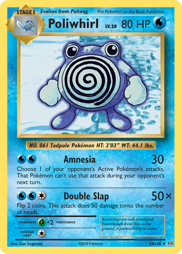 Poliwhirl (24/108) [XY: Evolutions] | Gamers Paradise