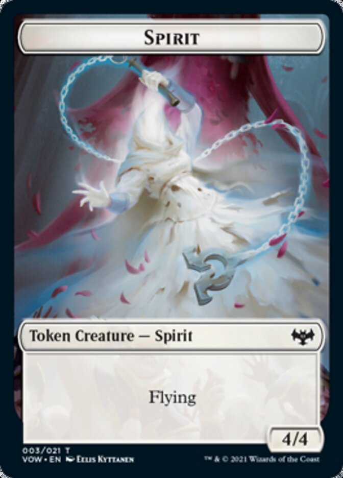 Blood // Spirit (003) Double-Sided Token [Innistrad: Crimson Vow Tokens] | Gamers Paradise