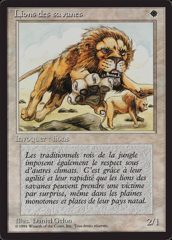 Savannah Lions [Foreign Black Border] | Gamers Paradise