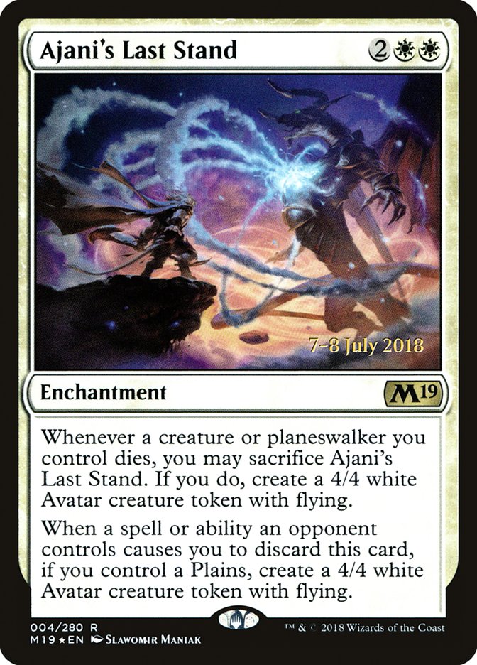 Ajani's Last Stand [Core Set 2019 Prerelease Promos] | Gamers Paradise