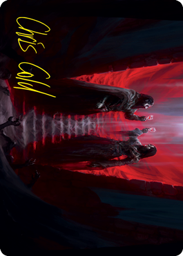 Vampires' Vengeance Art Card (Gold-Stamped Signature) [Innistrad: Crimson Vow Art Series] | Gamers Paradise