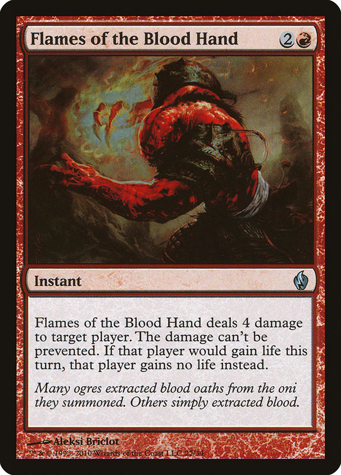 Flames of the Blood Hand [Premium Deck Series: Fire and Lightning] | Gamers Paradise