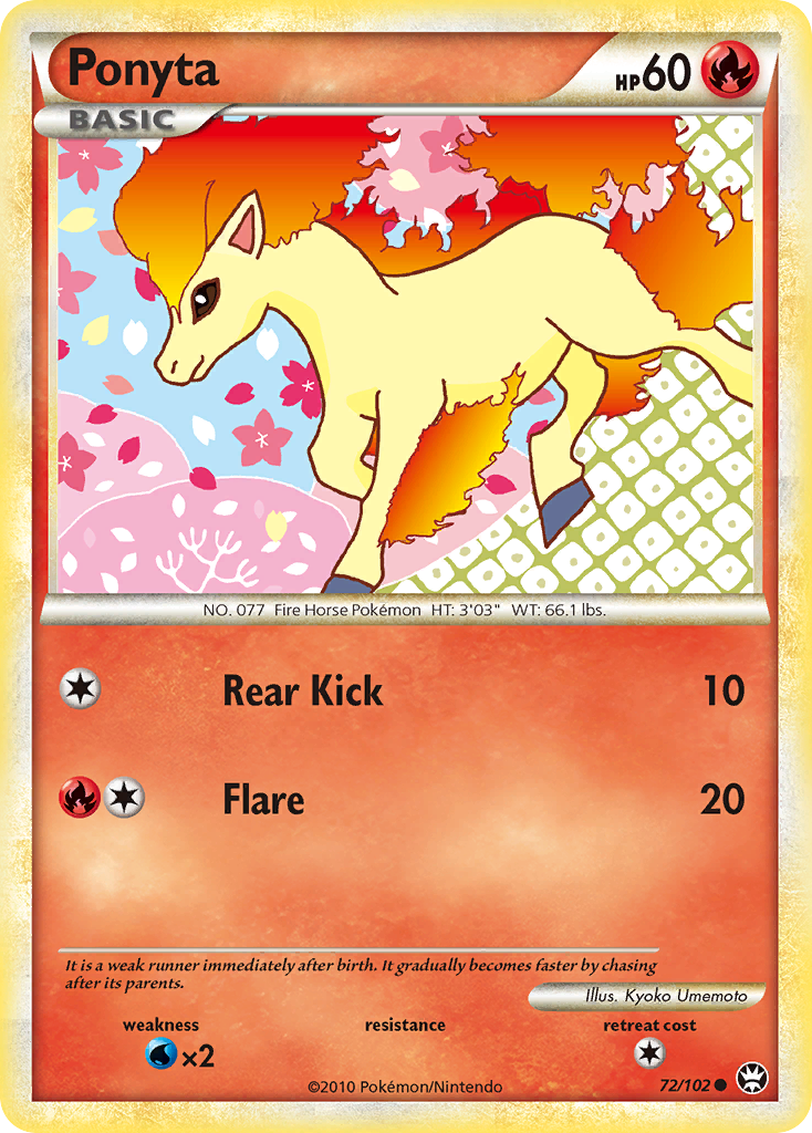 Ponyta (72/102) [HeartGold & SoulSilver: Triumphant] | Gamers Paradise