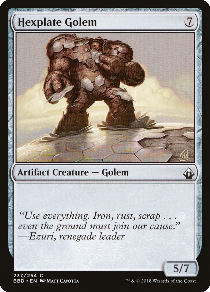 Hexplate Golem [Battlebond] | Gamers Paradise