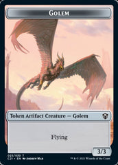 Golem (025) // Thopter Double-Sided Token [Commander 2021 Tokens] | Gamers Paradise