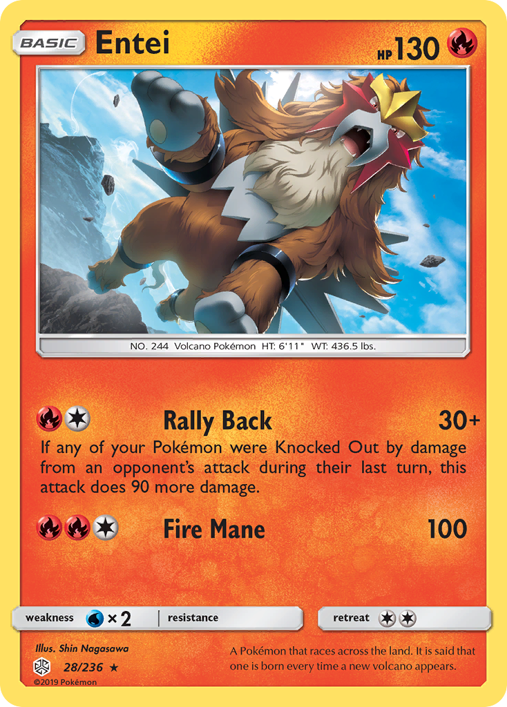 Entei (28/236) [Sun & Moon: Cosmic Eclipse] | Gamers Paradise