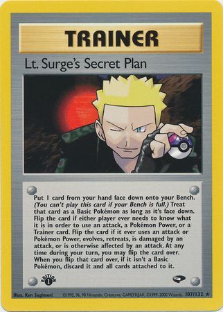 Lt. Surge's Secret Plan (107/132) [Gym Challenge 1st Edition] | Gamers Paradise