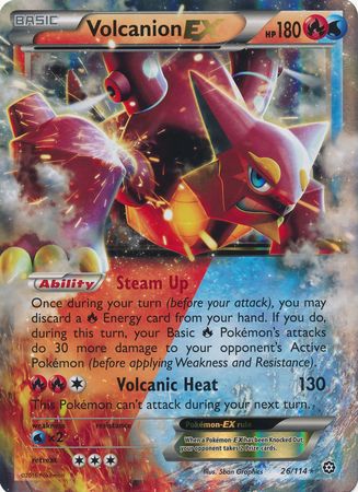 Volcanion EX (26/114) (Jumbo Card) [XY: Steam Siege] | Gamers Paradise